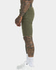 XXIII Edit Distressed Shorts Khaki