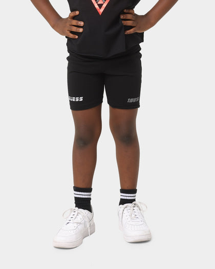 Guess Mainline Kid's Active Shorts Jet Black