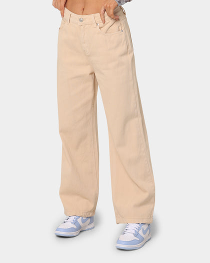 XXIII Zoe Women's Wide Leg Jeans Tan