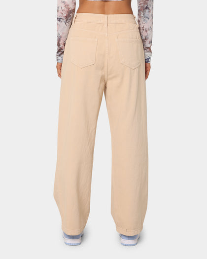 XXIII Zoe Women's Wide Leg Jeans Tan