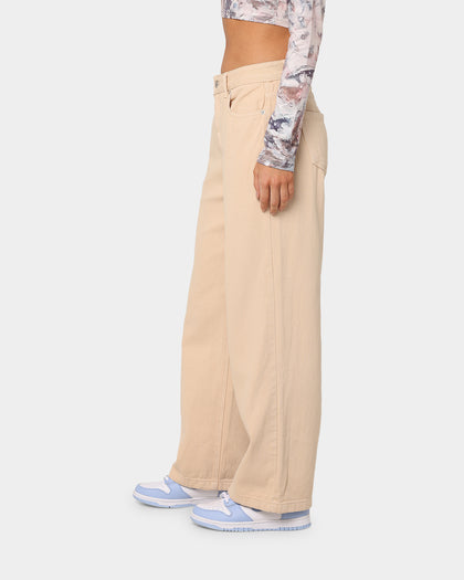 XXIII Zoe Women's Wide Leg Jeans Tan