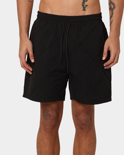 XXIII Tariq Quilted Beach Shorts Black