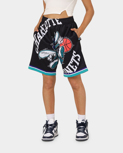 Mitchell & Ness Charlotte Hornets Blown Out Fashion Shorts Black