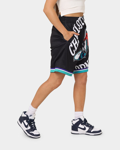 Mitchell & Ness Charlotte Hornets Blown Out Fashion Shorts Black