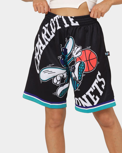 Mitchell & Ness Charlotte Hornets Blown Out Fashion Shorts Black