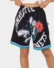 Mitchell & Ness Charlotte Hornets Blown Out Fashion Shorts Black
