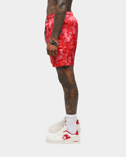 XXIII Elijah Satin Shorts Red