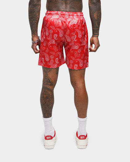 XXIII Elijah Satin Shorts Red