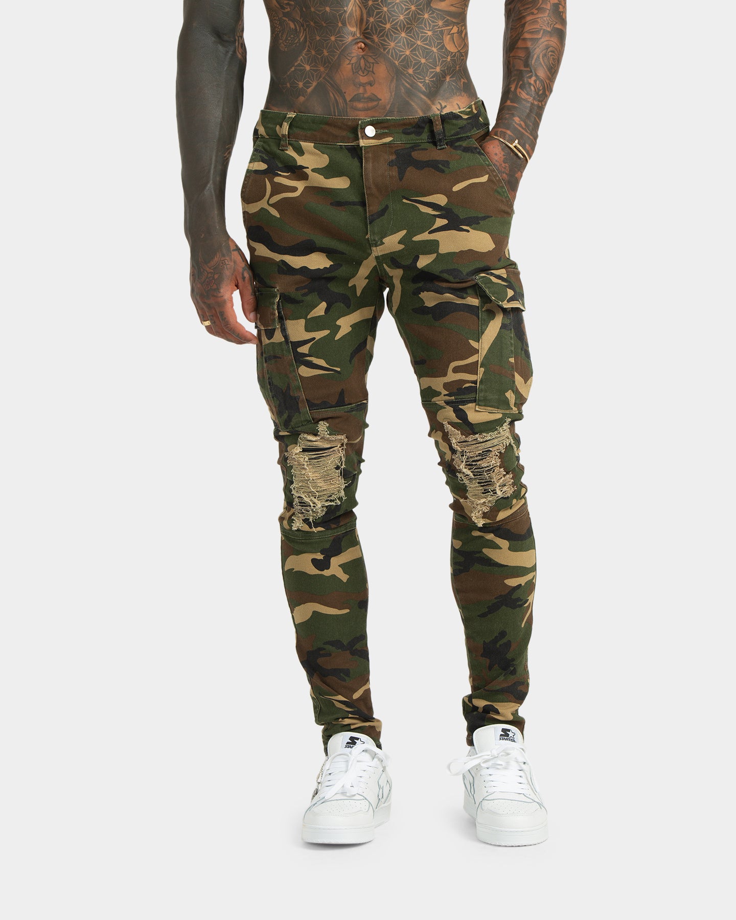 パンツ absolute jam camouflage pants absolute jam camouflage pants Super Stretch Studded Camo
