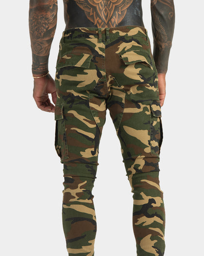 XXIII Sergeant Camo Ripped Jeans Camo