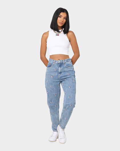 Tommy Jeans Women's Mom Ultra High Rise Tapered Jeans Denim