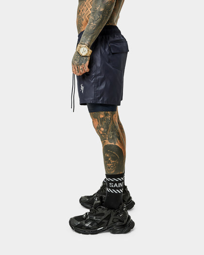 Saint Morta Icarus Athletic Shorts Navy