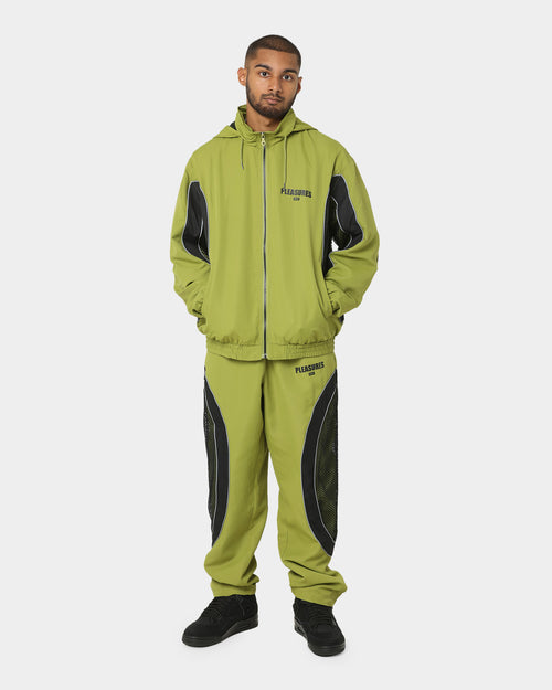 HUF X Pleasure Darton Track Pants Green