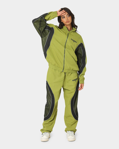 HUF X Pleasure Darton Track Pants Green