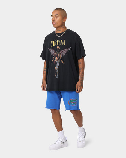 National Collegiate Athletic Association University Of Florida Raw Edge Sweat Shorts Faded Royal