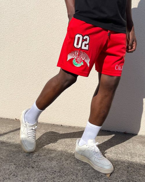 National Collegiate Athletic Association Rose Bowl Champ Shorts High Risk Red