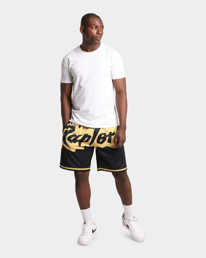 Mitchell & Ness Toronto Raptors Big Face Black Gold Shorts Black/Gold