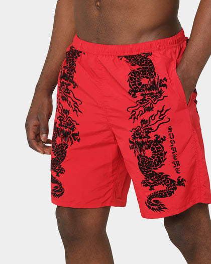 Supreme Dragon Water Shorts Red
