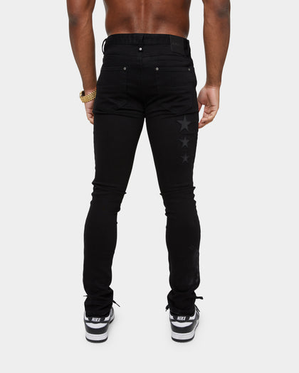 Carre Étoiles Skinny Jeans Black