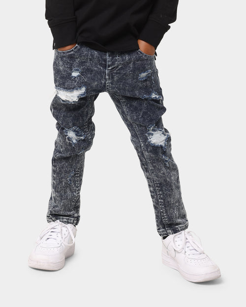 EN ES Kid's Mini Denim Jeans Blue Acidwash