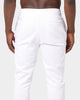 Carré Rhinestone Rose Sweatpants White