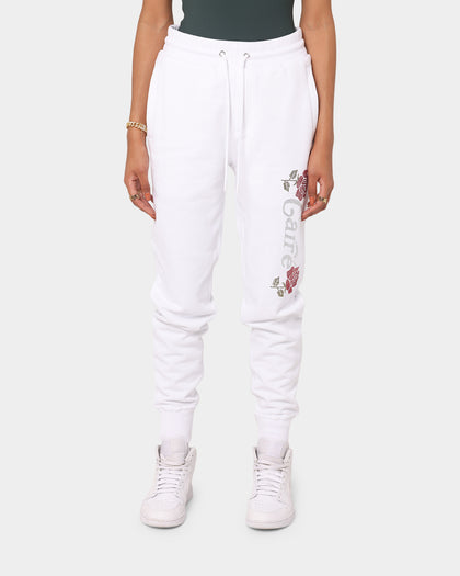 Carré Rhinestone Rose Sweatpants White