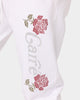 Carré Rhinestone Rose Sweatpants White