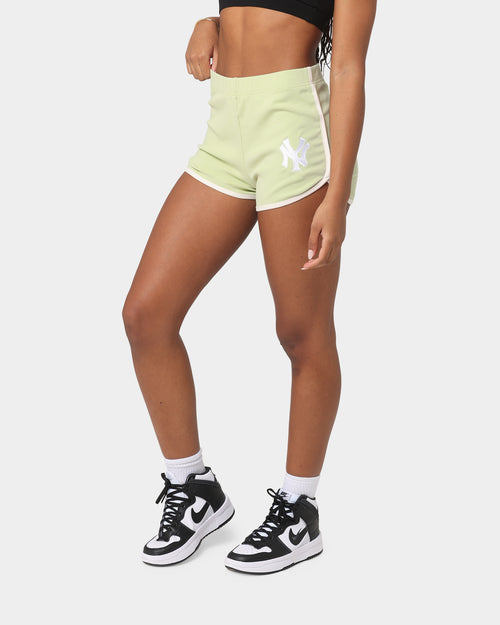 Majestic Athletic Women's New York Yankees Rib Shorts Cucumber
