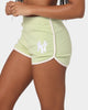 Majestic Athletic Women's New York Yankees Rib Shorts Cucumber