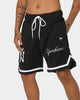 New Era New York Yankees Striped Mesh Shorts Black