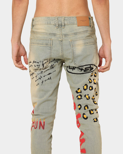 Lifted Anchors Detention Denim Jeans Blue