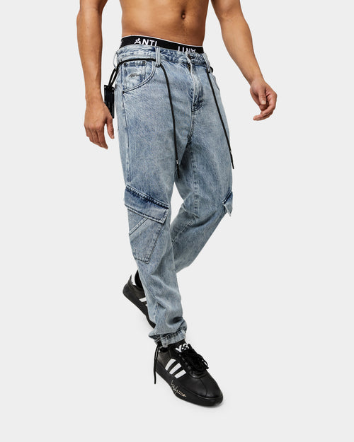 The Anti Order Para Military Relaxed Jeans Stone Wash Blue