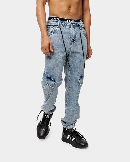 The Anti Order Para Military Relaxed Jeans Stone Wash Blue