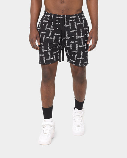 Saint Morta Canal State Sweat Shorts Black/White