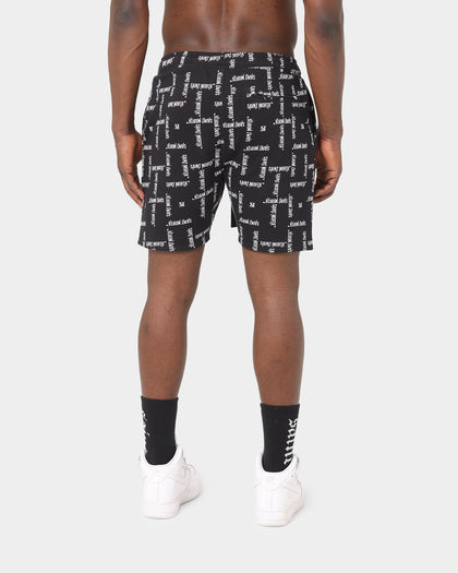 Saint Morta Canal State Sweat Shorts Black/White