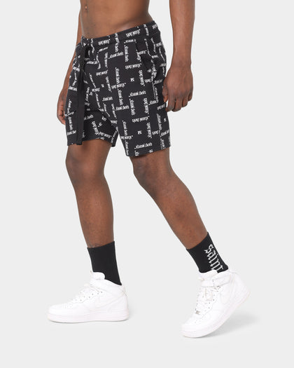 Saint Morta Canal State Sweat Shorts Black/White