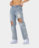 XXIII Women's Neveah Distressed Jeans Blue