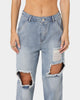 XXIII Women's Neveah Distressed Jeans Blue