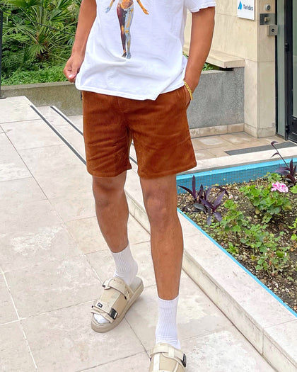 XXIII Riven Cord Shorts Brown