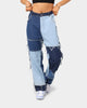 XXIII Zabe Multi Tone Denim Jeans Blue