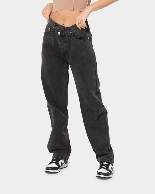 XXIII Women's Coco Asymmetric Jeans Black