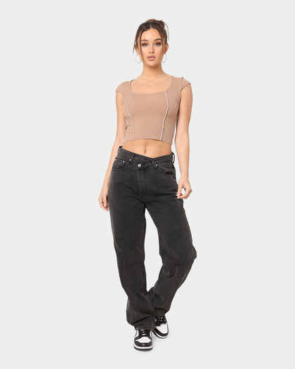 XXIII Women's Coco Asymmetric Jeans Black
