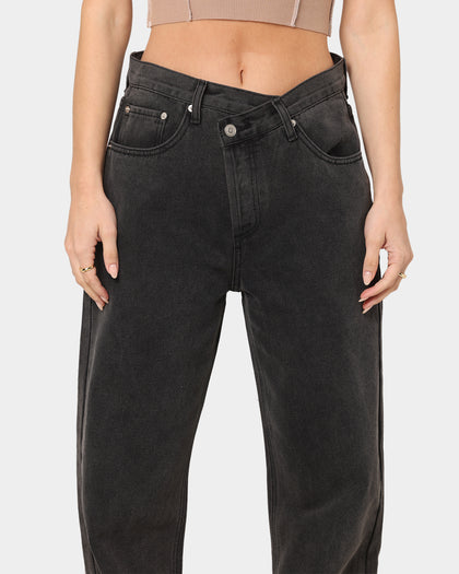 XXIII Women's Coco Asymmetric Jeans Black