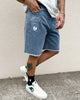 Loiter Freedom Skate Denim Shorts Blue