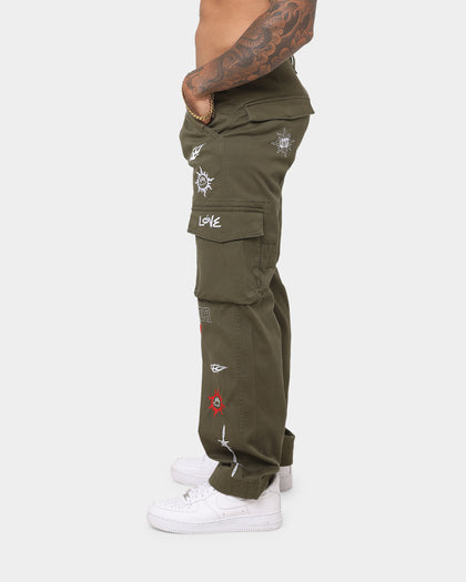 Loiter Sketch Cargo Pants Khaki