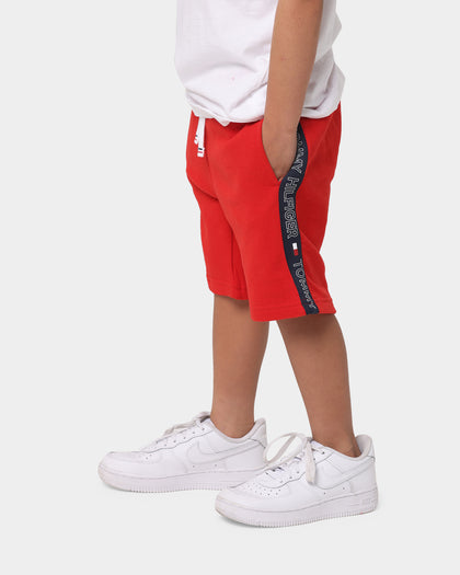 Tommy Hilfiger Kids' Latam Tape Shorts Deep Crimson