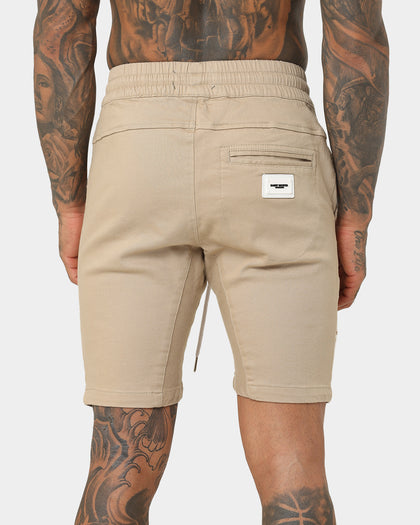 Saint Morta Annex Denim Shorts Stone