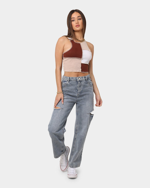 XXIII Women's Julieta Cut Out Jeans Blue