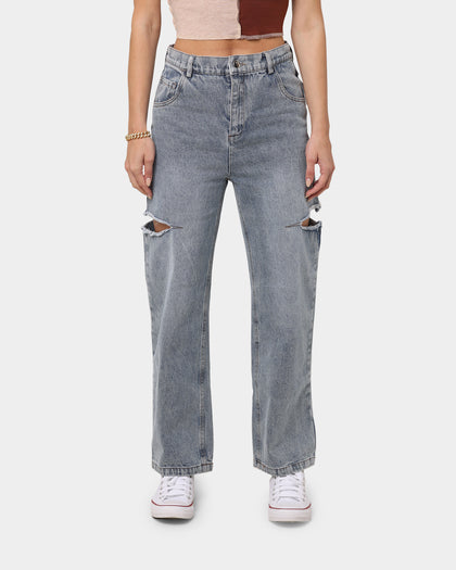 XXIII Women's Julieta Cut Out Jeans Blue
