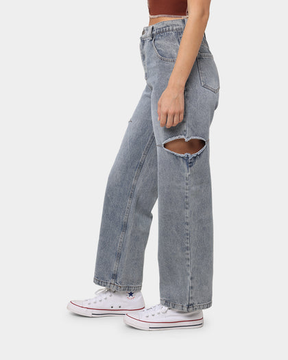 XXIII Women's Julieta Cut Out Jeans Blue
